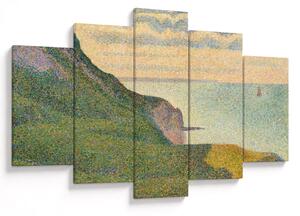 Tablou - Georges Seurat, Seascape at Port-en-Bessin, Normandy, reproducere (150x105 cm)