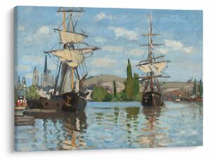 Tablou - Claude Monet, Ships Riding on the Seine at Rouen, reproducere (70x50 cm)