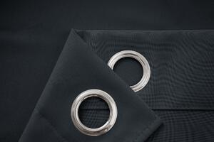 Draperie neagra OXFORD 140x250 cm Agatat: Inele metalice
