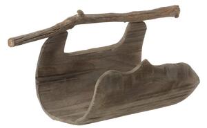 Decoratiune trunk, Lemn, Natural, 45x22x17