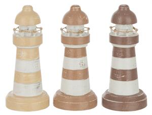Set 3 decoratiuni, Lemn, Maro, 7x7x15.5