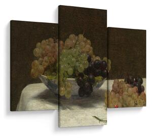 Tablou - Henri Fantin-Latour, Still Life with Grapes and a Carnation, reproducere (90x60 cm)