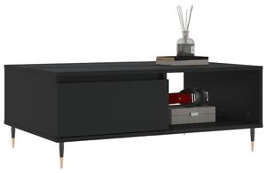 Masă de cafea, negru, 90x60x35 cm, lemn compozit