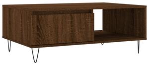 Masă de cafea, stejar maro, 90x60x35 cm, lemn compozit