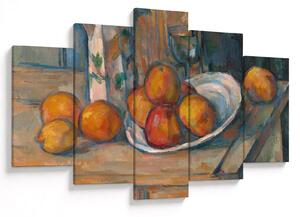 Tablou - Paul Cézanne, Still Life with Milk Jug and Fruit, reproducere (150x105 cm)
