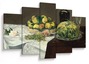 Tablou - Edouard Manet, Still Life with Melon and Peaches, reproducere (150x105 cm)