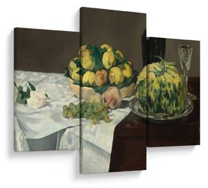 Tablou - Edouard Manet, Still Life with Melon and Peaches, reproducere (90x60 cm)