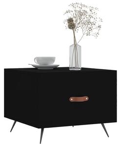 Măsuță de cafea, negru, 50x50x40 cm, lemn compozit