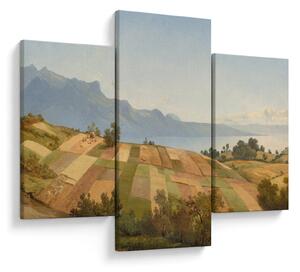 Tablou - Alexandre Calame, Swiss Landscape, reproducere (90x60 cm)