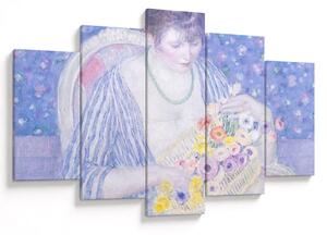 Tablou - Frederick Carl Frieseke, The Basket of Flowers, reproducere (150x105 cm)