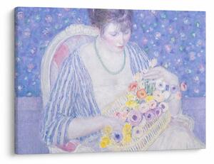 Tablou - Frederick Carl Frieseke, The Basket of Flowers, reproducere (70x50 cm)