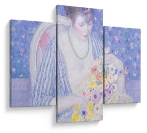 Tablou - Frederick Carl Frieseke, The Basket of Flowers, reproducere (90x60 cm)