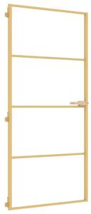 Ușă interioară Slim auriu 93x201,5cm sticlă securizată/aluminiu