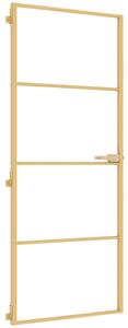 Ușă de interior Slim auriu 83x201,5cm sticlă temperată/aluminiu