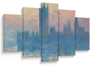 Tablou - Claude Monet, The Houses of Parliament, Sunset, reproducere (150x105 cm)