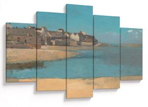 Tablou - Odilon Redon, Village by the Sea in Brittany, reproducere (150x105 cm)