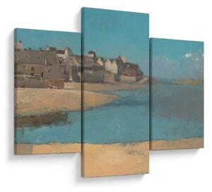 Tablou - Odilon Redon, Village by the Sea in Brittany, reproducere (90x60 cm)