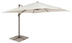 Umbrela de exterior Dallas, Aluminiu, Crem, 300x300x255 cm