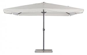 Umbrela de exterior Alghero, Aluminiu, Gri, 400x400x295 cm