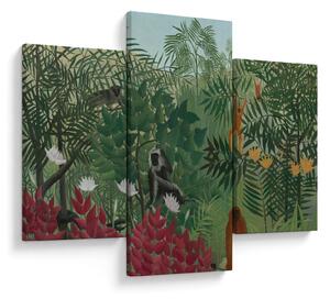 Tablou - Henri Rousseau, Tropical Forest with Monkeys, reproducere (90x60 cm)
