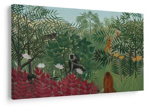 Tablou - Henri Rousseau, Tropical Forest with Monkeys, reproducere (90x60 cm)