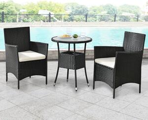 Juskys Set balcon Bayamo - negru