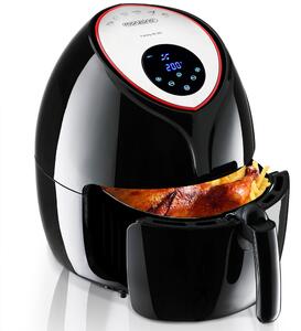 Deuba Cuptor cu aer cald FRYER 3 negru - 9 in 1 cu ecran tactil 1850 W 6,5 l