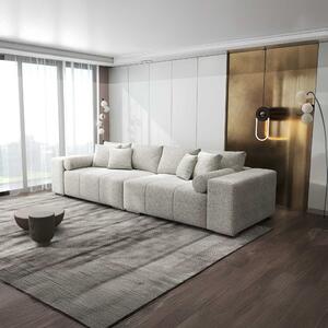 Canapea extensibilă dumonde cu ladă de depozitare si sezut confortabil din spuma high-density, Marbela XXL Arena Bej 2 295x120 cm