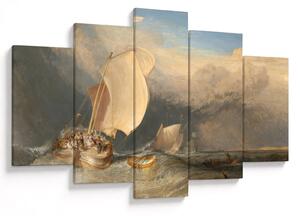 Tablou - William Turner, Fishing Boats with Hucksters Bargaining for Fish, reproducere (150x105 cm)