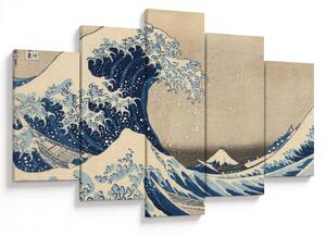 Tablou - Katsushika Hokusai, Under the Wave off Kanagawa, reproducere (150x105 cm)