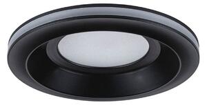 Paulmann Lampă de încastrare cu LED Sormus, negru, Ø 10 cm, IP65, set 3, Negru, Baie, Plastic, Modern, Plafon încastrat