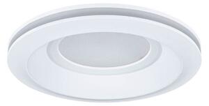 Paulmann Lampă de încastrare cu LED Sormus, albă, Ø 10 cm, IP65, set 3 bucăți, Alb, Baie, Plastic, Modern, Plafon încastrat