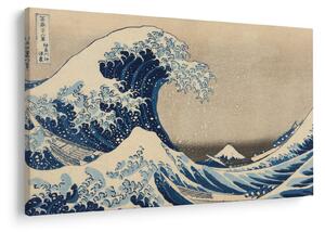Tablou - Katsushika Hokusai, Under the Wave off Kanagawa, reproducere (90x60 cm)