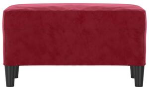 Bancă, roșu vin, 70x35x41 cm, catifea