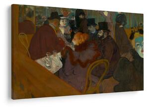 Tablou - Henri de Toulouse-Lautrec, At the Moulin Rouge, reproducere (90x60 cm)
