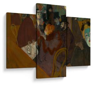 Tablou - Henri de Toulouse-Lautrec, At the Moulin Rouge, reproducere (90x60 cm)