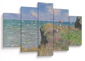 Tablou - Claude Monet, Cliff Walk at Pourville, reproducere (150x105 cm)