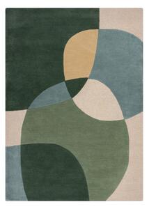 Covor verde țesut manual din lână 120x170 cm Glow Green & Blue – Flair Rugs