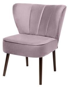BRADY scaun, velvet, rose h. 76 cm, cu 67 cm, inaltimea spatarului 42 cm