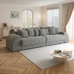 Canapea extensibilă dumonde cu 2 lăzi de depozitare si sezut confortabil din spuma high-density, Verona Quelle Gri 83 310x120 cm