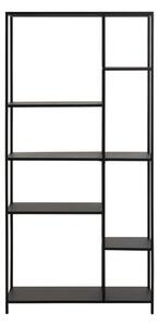 Bibliotecă neagră din metal 80x165 cm Newcastle – Actona