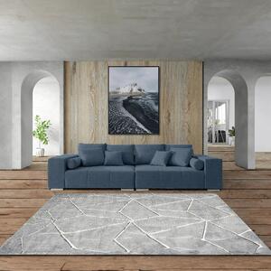 Canapea extensibilă dumonde cu ladă de depozitare si sezut confortabil din spuma high-density, Marbela Enjoy Blue XXL 295x100 cm