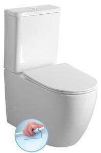Sapho Sapho, vas combinat WC INFINITY RIMLESS cu rezervor, deșeuri inferioare/spate, alb, PC105WR