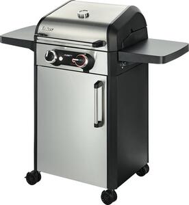 Grătar electric Enders eFLOW PRO 2 TURBO 3 kW suprafață gătit 50x39 cm incl. termometru în capac, mese laterale, tavă de colectare grăsime