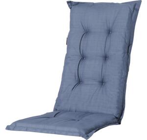 Pernă pentru scaun cu tetieră Basic 123x50x7 cm albastru