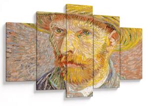 Tablou - Vincent van Gogh, Self-Portrait with a Straw Hat (The Potato Peeler), reproducere (150x105 cm)
