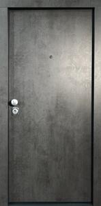 Usa metalica de intrare in apartament bicolora antiefractie RC3 - Culoare Ciment Inchis Alb
