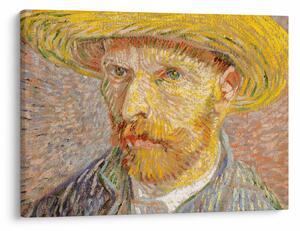 Tablou - Vincent van Gogh, Self-Portrait with a Straw Hat (The Potato Peeler), reproducere (70x50 cm)