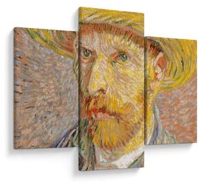 Tablou - Vincent van Gogh, Self-Portrait with a Straw Hat (The Potato Peeler), reproducere (90x60 cm)