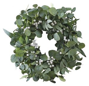 Coronita pentru usa EUCALYPTUS Ø50 cm verde